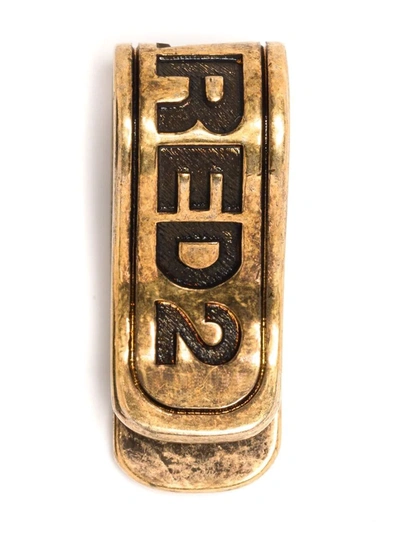 Dsquared2 Logo雕刻钞票夹 In Gold