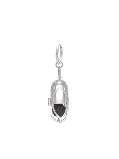 Capsule Eleven Crystal Capsule Hoop Earring In Silber