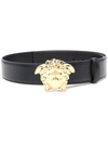 Versace Medusa Palazzo Adjustable Belt In Schwarz