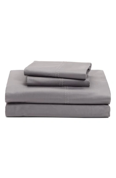 Nordstrom 400 Thread Count Organic Cotton Sateen Sheet Set In Grey Pearl
