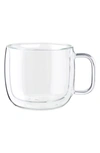 ZWILLING J.A. HENCKELS SORRENTO PLUS SET OF 2 DOUBLE WALL GLASS CAPPUCCINO MUGS,39500-094