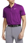 Nike Golf Dri-fit Victory Polo Shirt In Vivid Purple/white