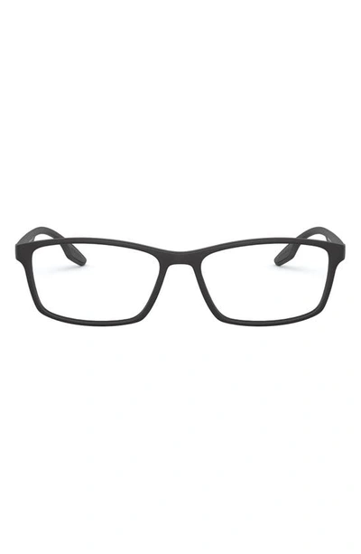 Prada 54mm Optical Glasses In Matte Black