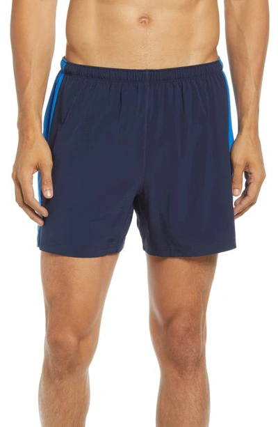 Fourlaps Men's Extend Two-tone Track Shorts In Navy