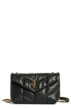 Saint Laurent Toy Loulou Puffer Quilted Leather Crossbody Bag In New Vert Fonce
