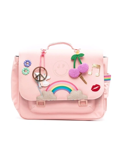 Jeune Premier Rainbow-print Backpack In Rosa