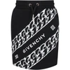GIVENCHY BLACK SKIRT FOR GIRL WITH LOGOS,H13047 09B