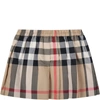 BURBERRY BEIGE SKIRT FOR BABY GIRL WITH CHECK VINTAGE,8041203