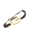 GIVENCHY WOMAN BLACK AND GOLD G LINK BRACELET,BF20B4F00C 710