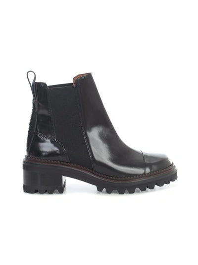 See By Chloé See By Chloe Womens Mallory Chelsea Black Boots