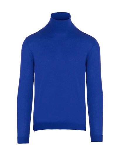 Roberto Collina Plain Turtleneck Sweater In Blue