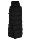 Rick Owens Liner Sleeveless Puffer Jacket In Black