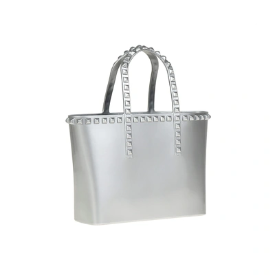 Carmen Sol Grazia Mini Tote In Silver