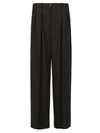 The Row Essentials Igor Crepe Straight-leg Pants In Black