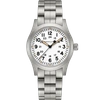 Hamilton Men's Swiss Khaki Field Stainless Steel Bracelet Watch 42mm In White