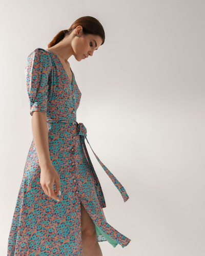 Anna Etter Floral Print Midi Dress Jasmine