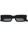 Off-white Arthur Rectangle-frame Sunglasses In Schwarz