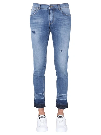 Dolce & Gabbana Skinny Fit Jeans In Denim