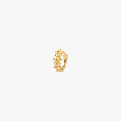 Studs Daisy Huggie In Gold