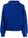 PRINGLE OF SCOTLAND VOLUME-SLEEVE CROPPED HOODIE