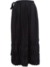 Y'S PLEATED SKIRT,YLS0690311531763