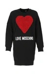 LOVE MOSCHINO LOVE MOSCHINO HEART SWEATSHIRT DRESS