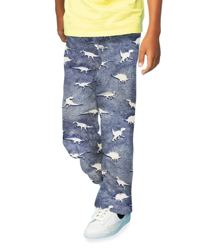 Iscream Kids' Boy's Dinosaur Track Glow-in-the-dark Jogger Trousers In Multi