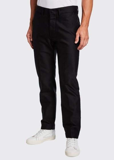 Tom Ford Men's Straight-leg Chino Pants In Black