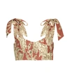 JOHANNA ORTIZ SUNSET RIDERS PRINTED LINEN TOP,P00569380