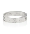 Gucci Icon Thin Band Ring In Silver