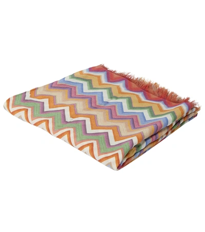Missoni Aron Plaid Blanket In Multicoloured