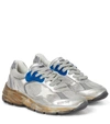GOLDEN GOOSE RUNNING DAD LEATHER SNEAKERS,P00592500