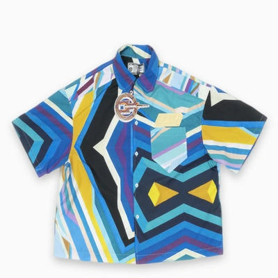 Formy Studio Blue Atlas Oceano Bowling Shirt