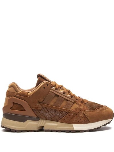 Adidas Originals X Energy+ Zx 10,000 C Schokohase Sneakers In Brown