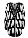 VALENTINO VALENTINO OPTICAL LOGO INTARSIA CARDIGAN