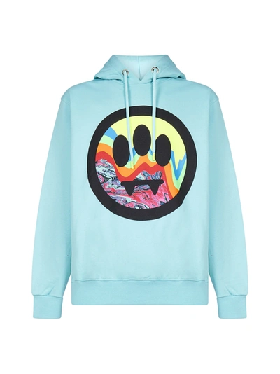 Barrow Back Logo Printed Drawstring Hoodie In Blue