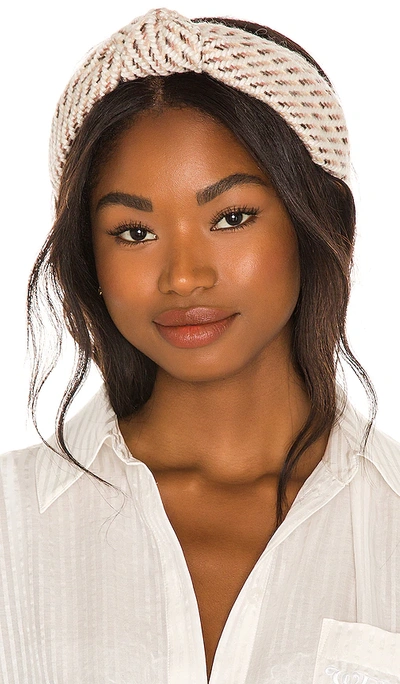 Lele Sadoughi Knitted Knotted Headband In White