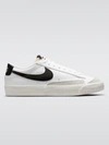 Nike Blazer Low '77 Se Suede-trimmed Leather Sneakers In White,black-sail-white