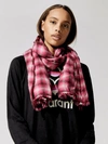 ISABEL MARANT DASH KNITTED PLAID SCARF