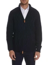 Robert Graham R Collection Heaton Sweater Full Zip In Navy