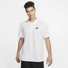 Nike Sportswear Lapel Short Sleeve Polo Shirt White