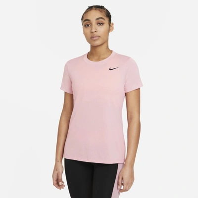 Nike Dri-fit Legend Women's Training T-shirt In Pink Glaze,black