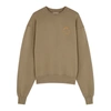 7 Days Active Monday Taupe Cotton Sweatshirt In Brown