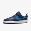 Nike Court Borough Low 2 Little Kids' Shoes In Midnight Navy,black,imperial Blue