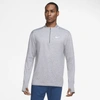 Nike Dri-fit Element Half Zip Running Pullover In Grey