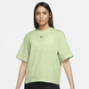 Nike Sportswear Essential Women's Boxy T-shirt In Lime Ice,black