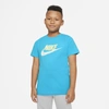 Nike Sportswear Big Kids' Cotton T-shirt In Chlorine Blue