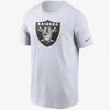 Nike Men's White Las Vegas Raiders Faded Essential T-shirt In White