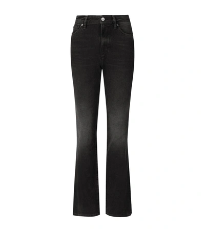 Allsaints Ciara High-rise Bootcut Jeans In Black