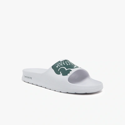 Lacoste Women's Croco 2.0 Print Slides - 6 In White